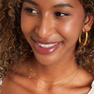 Stainless steel necklace stars h5 Picture4